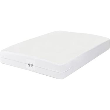 Imagem de Capa e protetor de colchão premium Protect360° – Queen, proteção do produto Microban, malha de poliéster, impermeável, trava tripla para percevejos de cama, 38 cm de profundidade, branco, por