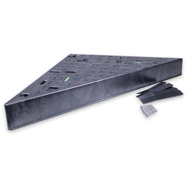 Imagem de Goof Proof Shower GPSS-3024 assento de chuveiro triangular, fácil de instalar para box de chuveiro, 76 cm/60 cm