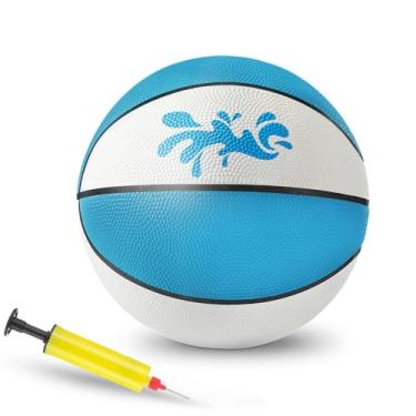 Imagem de Soulchen Bola de água inflável de 23 cm para piscina, basquete, impermeável, com bomba, bola de sinuca de borracha para adolescentes, adultos, ambientes internos e externos, verão, lago, jogos