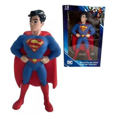 Imagem de Boneco Super Homem Em Vinil Liga Da Justiça Herói Original - Zippy Toy