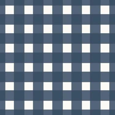 Imagem de Papel De Parede Revoada Xadrez Vichi Marinho 4419