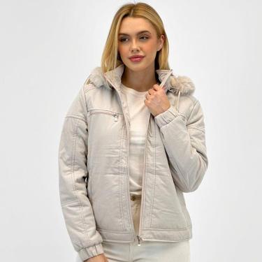 Imagem de Jaqueta Blue Rose Tecido com Capuz Feminina-Feminino