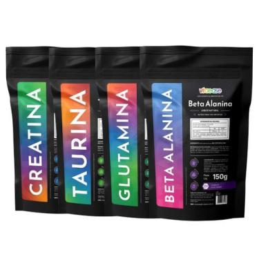 Imagem de vitaease - Creatina L-Glutamina Beta-Alanina Taurina  150g, Sem sabor