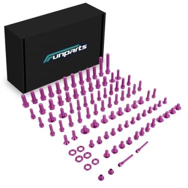 Imagem de Funparts Kit de parafusos de carenagem de bicicleta elétrica de liga de titânio 96 peças parafusos de porcas de carroceria para Surron Sur Ron LBX Light Bee X/S