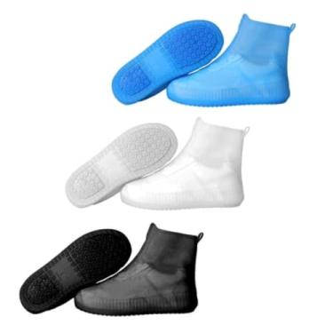 Imagem de Capa Protetora de Silicone para Calçados Sapato Tênis Moto Impermeável" Tamanho M "para Dias de Chuva "Cores Sortidas"