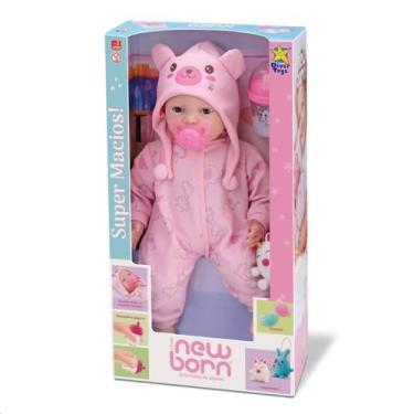 Imagem de Boneca Diver New Born Faz Xixi Cuidados Dengo Papinha - DIVERTOYS, Pij