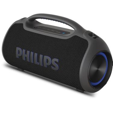 Imagem de PHILIPS, Boombeat, Caixa de Som Bluetooth Boombox, TAX400B/00, USB, Auxiliar, TWS, USB Powerbank, Entrada para Microfone, Resistente a Água e Poeira, com Alça para Transporte