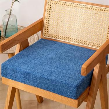 Imagem de Reyox Almofada quadrada antiderrapante para cadeiras reclináveis, poltronas 5 cm de espessura azul 50,8 x 50,8 cm