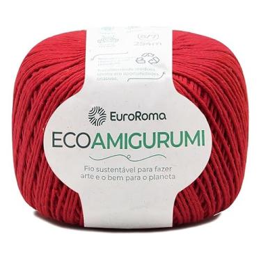 Imagem de Linha para Crochê, Ecoamigurumi, Vermelho, 8/7 Fios, 160 grs, 254 mts, Euroroma
