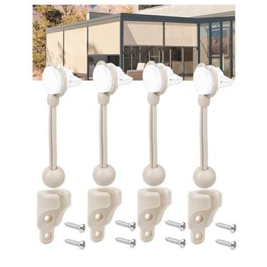 Imagem de CACELY Peças de reposição de sombra amarradas estendidas até 15 cm para Coolaroo Outdoor Roller Shade Novo modelo adequado para todas as versões de persianas externas (kit Bungee, 2 conjuntos, Begie)