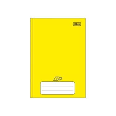 Imagem de Caderno Brochura D+ Tilibra Amarelo com 96 Folhas A5 Pequeno Capa Dura