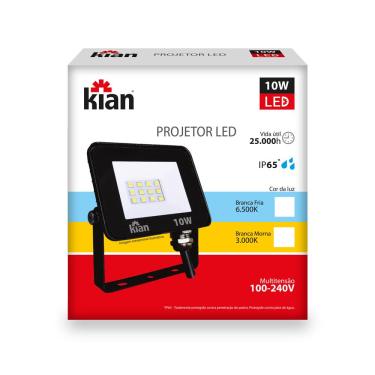 Imagem de Refletor Led 10W Kian 14463 Branco Bivolt