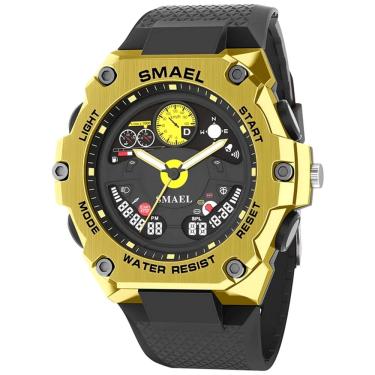 Imagem de Relógio de pulso masculino Dual Display LED Luminoso Multifunção Impermeavel