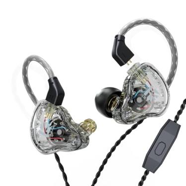 Imagem de YINYOO Kbear Ks1 Fones de Ouvido com Fio Iem Fones de Ouvido com Graves Profundos No Monitor Auditivo, Fone de Ouvido Intra-Auricular de Alta Resolução Iem Circuito Magnético Duplo Cabo Destacável Din