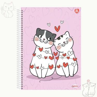 Imagem de Caderno Espiral Universitário feminino 10 Matérias 200 folhas Animativ