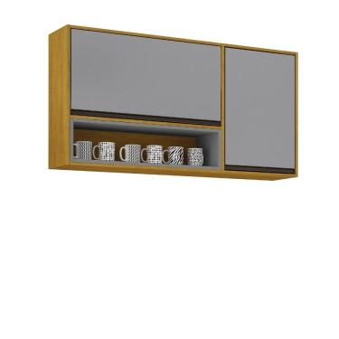 Imagem de Armário Aéreo 2 Portas e Nicho Eduarda Plus CHF