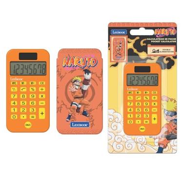 Imagem de Lexibook, Naruto, Calculadora de bolso com capa de proteção, funções de calculadora convencionais e avançadas, alimentado por bateria e energia solar, laranja, C45NA