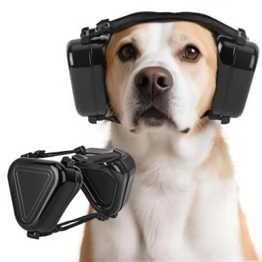 Imagem de Soobeeke Protetores de ouvido para cães com proteção contra ruído – Protetores de ouvido à prova de som para cães – Fones de ouvido com cancelamento de ruído para cães – Leve e ajustável para fogos de