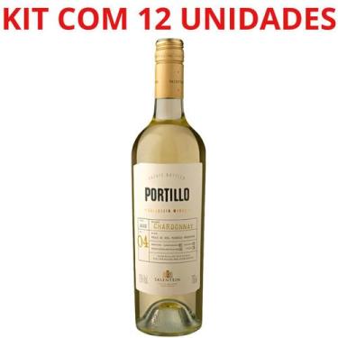Imagem de Vinho argentino portillo v de uco chardon 750ml bco kit c/12 - SALENTE