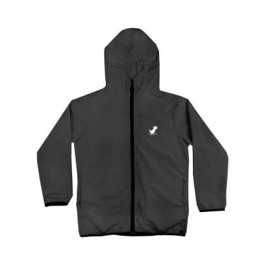 Imagem de Jaqueta Corta Vento Light Infantil Grey WSS T-Rex Game - Web Surf Shop