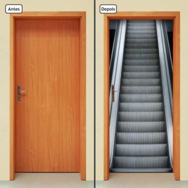Imagem de Adesivo Decorativo de Porta - Escada Rolante - 423cnpt - Allodi