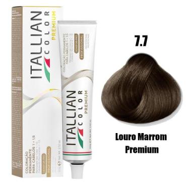 Imagem de Coloração Itallian Premium Louro Marrom 7.7 (Choc.Claro)- 60g