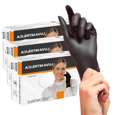 Imagem de Luva Nitrilica Preta sem pó c/ 300 unidades descartável (P)