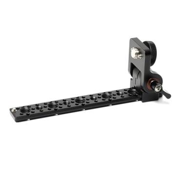 Imagem de HangTon Placa de montagem articulada para suporte lateral da câmera ARRI Alexa 35, motor de foco do transmissor sem fio, ajuste vertical para cima para baixo, 3/20.3 cm-16 1/10.2 cm-20 roscas