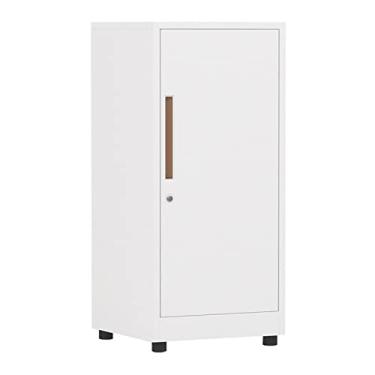 Imagem de Armário de arquivo para gabinete de arquivo de escritório doméstico com trava fina armário de arquivo vertical armário de arquivo com trava de porta única caixa de armazenamento para pastas de