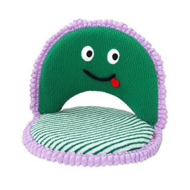 Imagem de GRFIT Cadeira de chão portátil, cadeira reclinável de sofá único, sofá preguiçoso, tatami, varanda, cama, janela de sacada, cadeira de chão de tatame, sofá de lazer, cadeira dobrável ajustável com