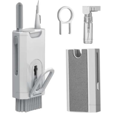 Imagem de Kit de Limpeza 8 em 1 para Eletrônicos – Teclado, Fones, Celular, Notebook e Tela – Limpador Multifuncional com Removedor de Teclas