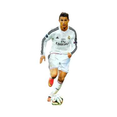 Imagem de Pôster De Arte Em Aquarela De Estrela Do Futebol, Pintura Em Lona De A