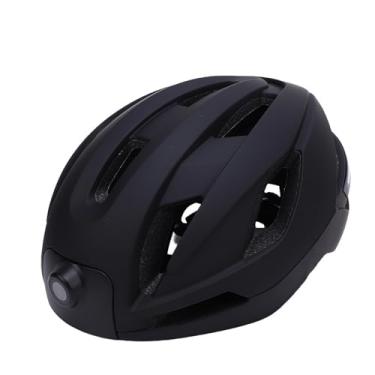 Imagem de Dpofirs Capacete de Bicicleta Com Câmera Bluetooth, Capacete de Bicicleta Inteligente Com Sistemas de Luz Traseira Inteligente, Gravador de Vídeo 1080p (Preto)