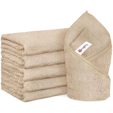 Imagem de Toalhas de mão Orighty Brown Microfiber 40x70cm, pacote com 6