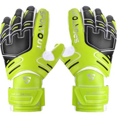 Imagem de Luvas de goleiro Sportout Youth & Adult Green 2, tamanho 8