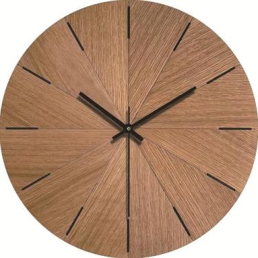 Imagem de Relógio de parede Simple Silent Wood 30cm de diâmetro - J-One