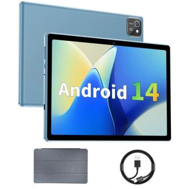 Imagem de Tablet aiprotablet Android 14 de 10,1 polegadas 6 GB de RAM 64 GB ROM 