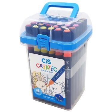 Imagem de Marcador Artístico CiS Criatic Brush Duo - 36 Cores