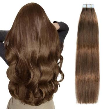 Imagem de Fita adesiva em extensões de cabelo SUYYA 100% Remy Human Hair 50 g 20