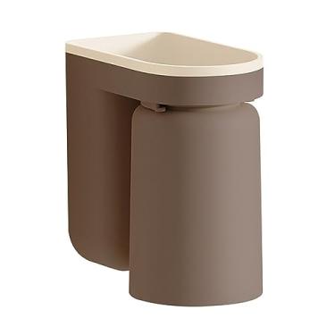 Imagem de Zhjvihx Porta da Escova de Dentes de Parede, Salvamento de Espaço para Escova de Dentes de de de de Fortes Rolamentos de Carga para o Banheiro (Caramelo Brown)