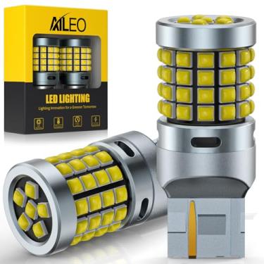 Imagem de AILEO Lâmpada LED 7440 branca, 500% super brilhante chip 54-SMD 3030, substituição de LED T20 7441 W21W para luz de reserva reversa, luz traseira, DRL, luz de estacionamento, pacote com 2