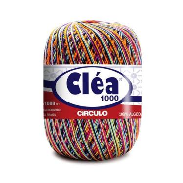 Imagem de Linha Cléa 1000 Cores Mescladas Crochê Bico Bordado - Círculo, 9233- Á