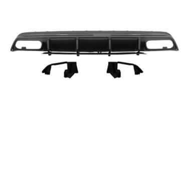 Imagem de Difusor de para-choque traseiro de fibra de carbono com escapamento, compatível com Mercedes Benz Classe A W176 A200 A45 AMG 2016-2018, acessórios para carro(Carbon Fiber Diffuse)