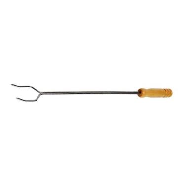 Imagem de Garfo para Churrasco com Cabo de Madeira 35 Cm - ARAMEFER