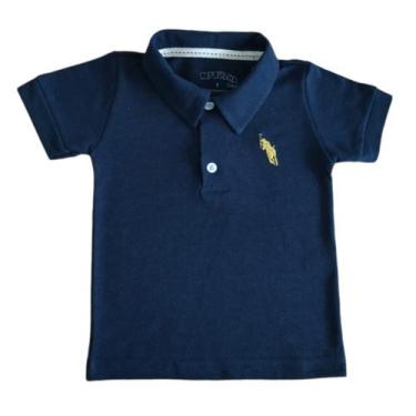 Imagem de Camiseta Roupa Bebê Gola Polo Piquet e Infantil com Bordado - Patrulha