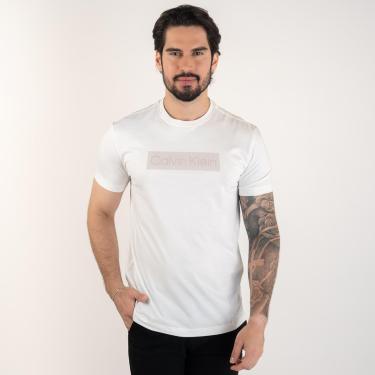 Imagem de Camiseta Calvin Klein Stripped Off White-Masculino