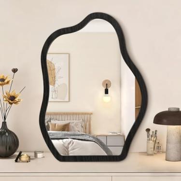 Imagem de Espelho de mesa de bancada espelhos de maquiagem para sala de estar quarto presentes de aniversário para decoração de sala de escritório alta definição 35,5 cm C x 25,4 cm L pequeno