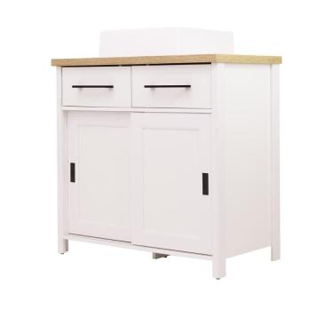 Imagem de Gabinete Armário Banheiro Ditália 2 Gav 2 Pts Com Cuba Bn-03