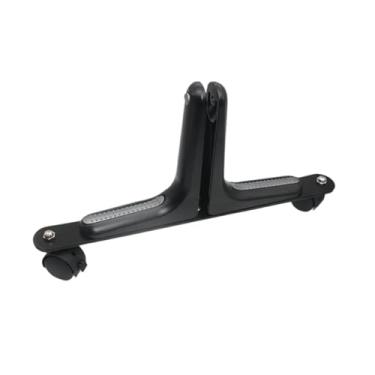 Imagem de KiBcsLic Suporte de tela divisor de ambiente, base protetora, suporte para escritório, casa, quarto, hotel, base de tela ajustável resistente, Preto