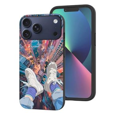 Imagem de HUIYUEKUAI Compatível com iPhone 17 Pro, capa protetora à prova de choque estilo anime estética para mulheres e meninas